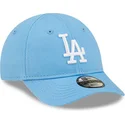 justerbar-ljusbla-kurvkeps-for-smabarn-9forty-league-essential-los-angeles-dodgers-mlb-fran-new-era