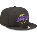 svart-platt-snapback-keps-9fifty-neon-pack-los-angeles-lakers-nba-fran-new-era