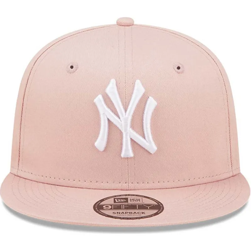 kepsar-plana-rosa-snapback-9fifty-league-essential-fran-new-york-yankees-mlb-av-new-era