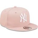 kepsar-plana-rosa-snapback-9fifty-league-essential-fran-new-york-yankees-mlb-av-new-era