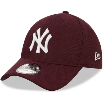kepsar-curva-rod-justerad-granate-39thirty-diamond-era-fran-new-york-yankees-mlb-av-new-era