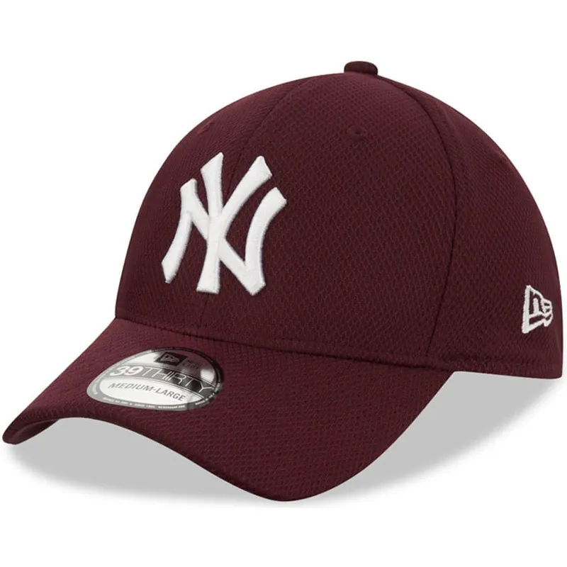 kepsar-curva-rod-justerad-granate-39thirty-diamond-era-fran-new-york-yankees-mlb-av-new-era