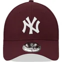 kepsar-curva-rod-justerad-granate-39thirty-diamond-era-fran-new-york-yankees-mlb-av-new-era