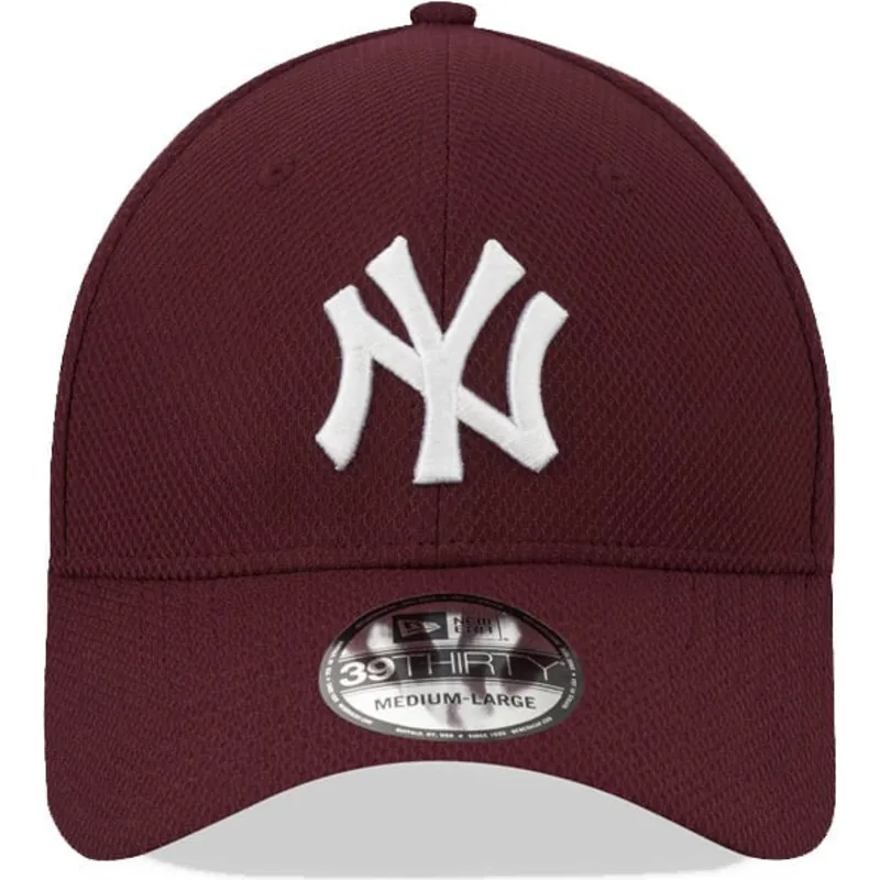 kepsar-curva-rod-justerad-granate-39thirty-diamond-era-fran-new-york-yankees-mlb-av-new-era