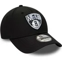 new-era-brooklyn-nets-nba-9forty-print-infill-justerbar-svart-bojd-keps