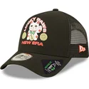 new-era-svart-snapback-truckerkeps-a-frame-repreve-lucky-paws