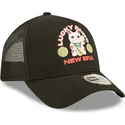 new-era-svart-snapback-truckerkeps-a-frame-repreve-lucky-paws