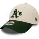 kepsar-curva-beige-justerbart-band-9forty-fran-oakland-athletics-mlb-av-new-era
