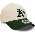kepsar-curva-beige-justerbart-band-9forty-fran-oakland-athletics-mlb-av-new-era