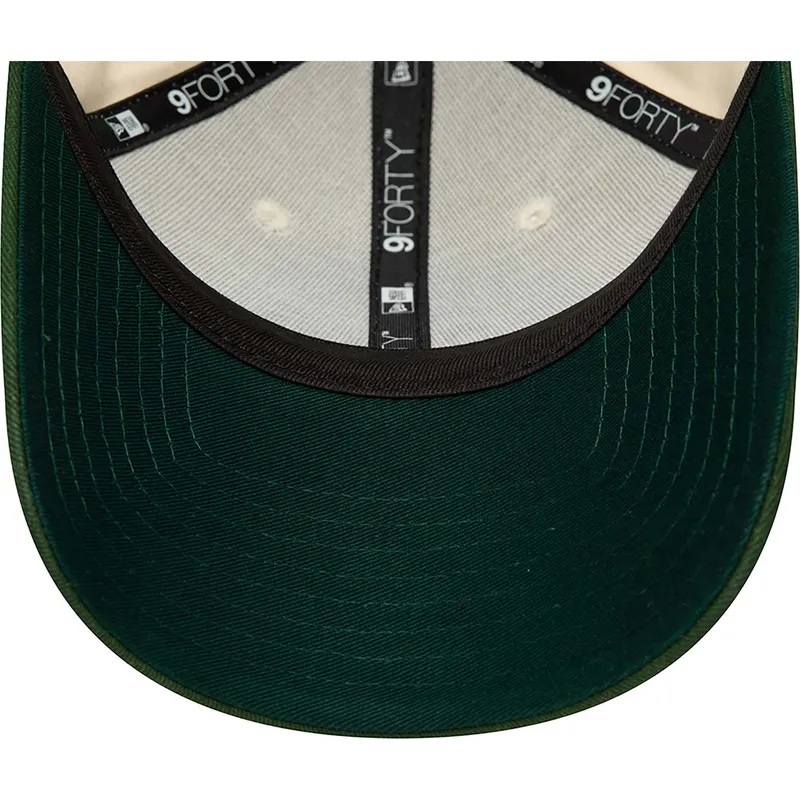 kepsar-curva-beige-justerbart-band-9forty-fran-oakland-athletics-mlb-av-new-era