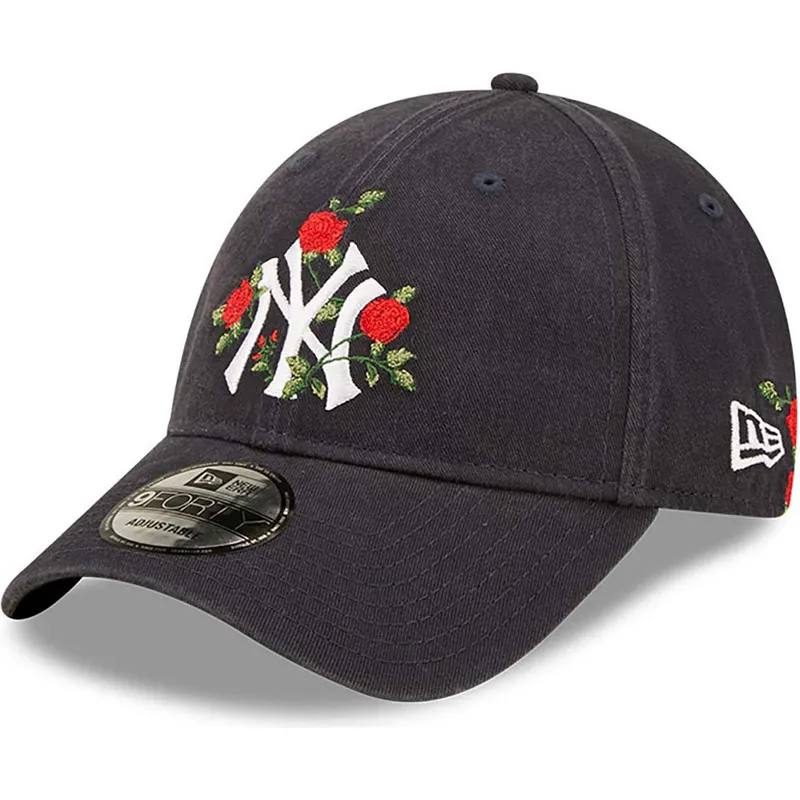 kepsar-curva-marinbla-justerbart-band-9forty-flower-fran-new-york-yankees-mlb-av-new-era