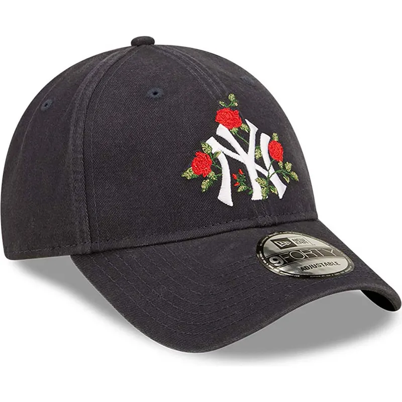 kepsar-curva-marinbla-justerbart-band-9forty-flower-fran-new-york-yankees-mlb-av-new-era
