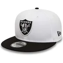 kepsar-plana-vit-snapback-9fifty-crown-patches-super-bowl-xv-fran-las-vegas-raiders-nfl-av-new-era