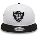kepsar-plana-vit-snapback-9fifty-crown-patches-super-bowl-xv-fran-las-vegas-raiders-nfl-av-new-era