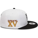 kepsar-plana-vit-snapback-9fifty-crown-patches-super-bowl-xv-fran-las-vegas-raiders-nfl-av-new-era