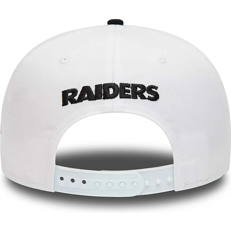 kepsar-plana-vit-snapback-9fifty-crown-patches-super-bowl-xv-fran-las-vegas-raiders-nfl-av-new-era