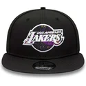los-angeles-lakers-nba-new-era-svart-platt-snapback-keps-9fifty-print-infill