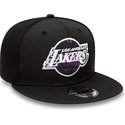 new-era-flat-brim-9fifty-print-infill-los-angeles-lakers-nba-black-snapback-cap
