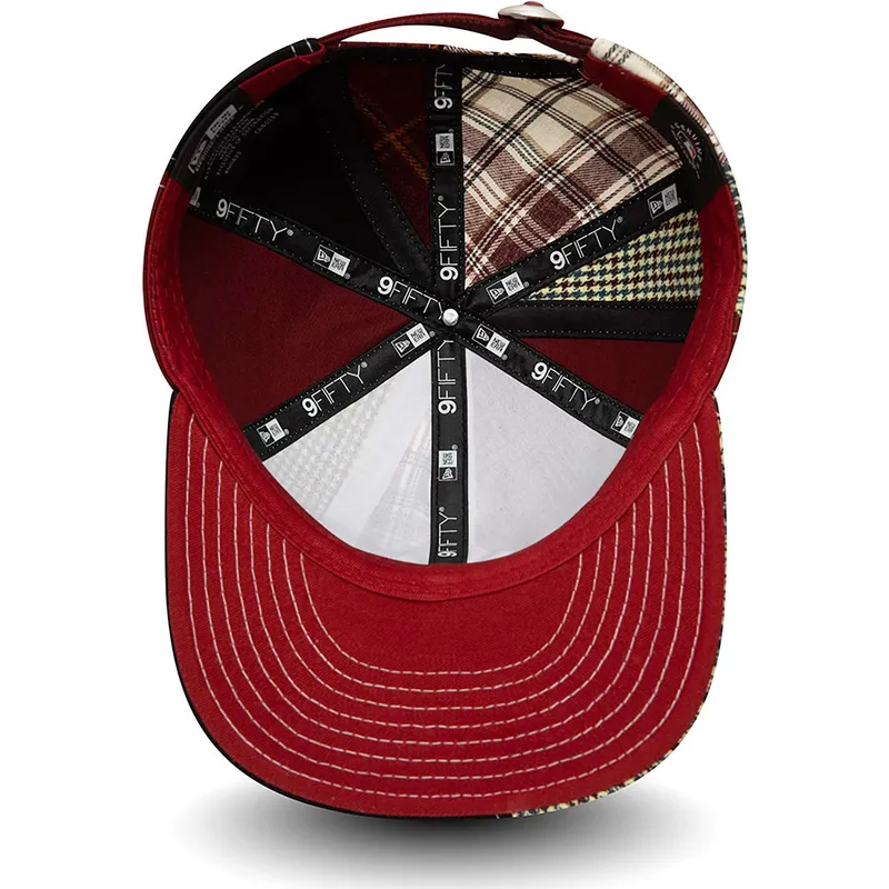 kepsar-plana-rod-justerbart-band-9fifty-patch-panel-fran-new-york-yankees-mlb-av-new-era