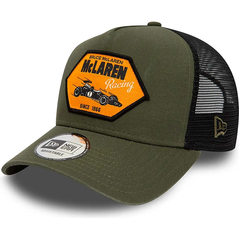 kepsar-curva-gron-snapback-bruce-mclaren-a-frame-lifestyle-fran-mclaren-racing-formula-1-av-new-era