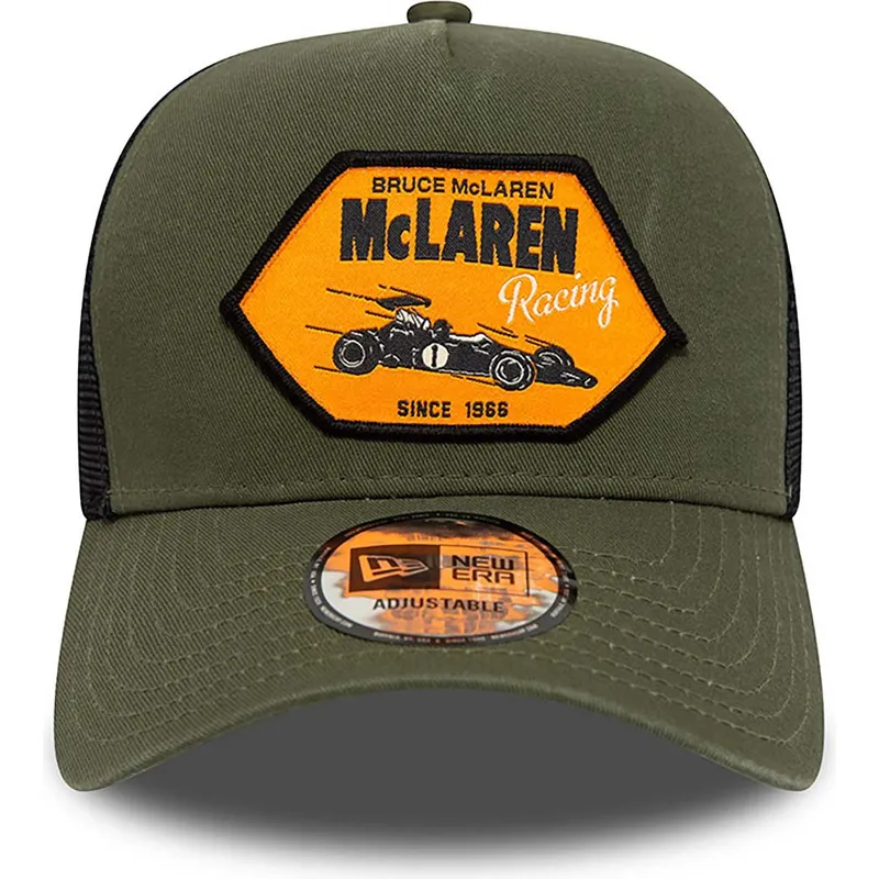 kepsar-curva-gron-snapback-bruce-mclaren-a-frame-lifestyle-fran-mclaren-racing-formula-1-av-new-era
