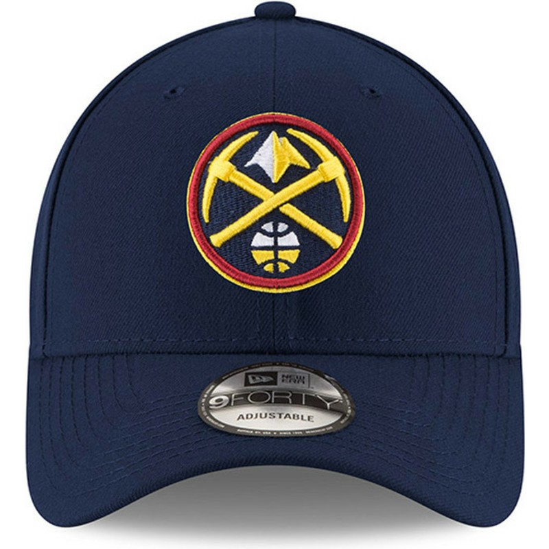 new-era-curved-brim-9forty-the-league-denver-nuggets-nba-navy-blue-adjustable-cap