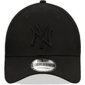 new-era-new-york-yankees-mlb-9forty-league-essential-svart-bojd-snapback-keps-med-svart-logotyp