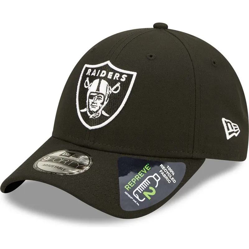 kepsar-curva-svart-snapback-9forty-repreve-fran-las-vegas-raiders-nfl-av-new-era