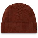 new-era-cuff-rib-short-brown-beanie