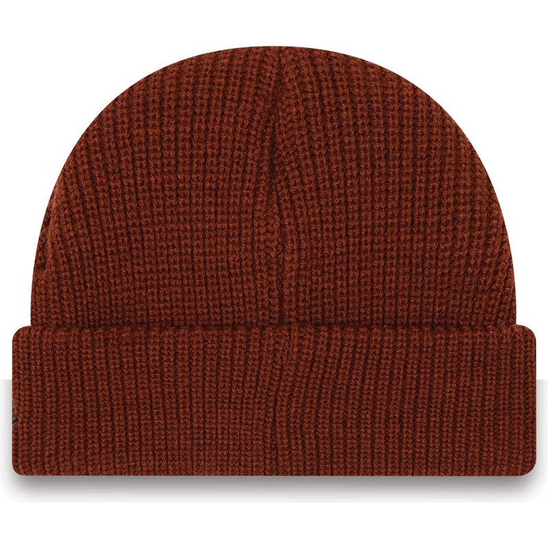 new-era-cuff-rib-short-brown-beanie