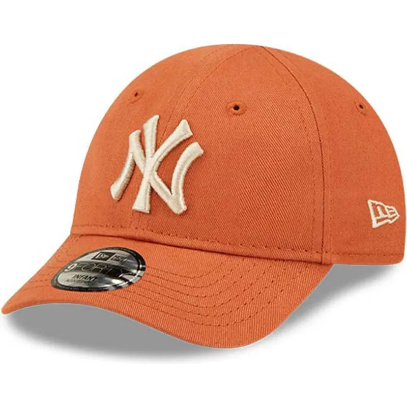 kepsar-curva-apelsin-justerbart-band-for-barn-pequeno-9forty-league-essential-fran-new-york-yankees-mlb-av-new-era