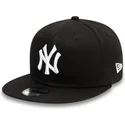 new-era-new-york-yankees-mlb-9fifty-essential-svart-flat-snapback-keps-for-barn