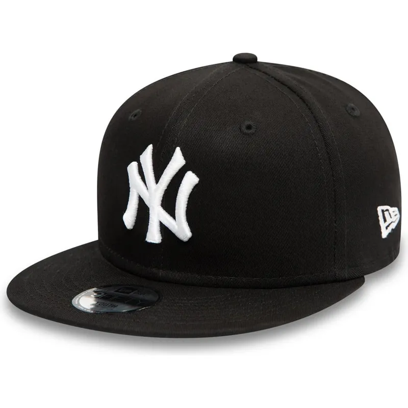 kepsar-plana-svart-snapback-for-barn-9fifty-essential-fran-new-york-yankees-mlb-av-new-era