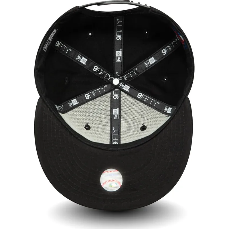 kepsar-plana-svart-snapback-for-barn-9fifty-essential-fran-new-york-yankees-mlb-av-new-era