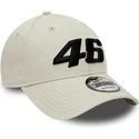 beige-justerbar-kurvkeps-valentino-rossi-vr46-9forty-essential-motogp-fran-new-era