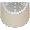 new-era-new-york-yankees-mlb-9forty-gingham-justerbar-beige-kurvad-keps-for-dam