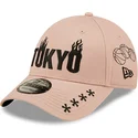 rosa-justerbar-tokyo-9forty-graphic-keps-med-bojd-skarm-fran-new-era