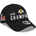 kepsar-curva-svart-justerbart-band-9forty-super-bowl-champions-lvi-2022-fran-los-angeles-rams-nfl-av-new-era