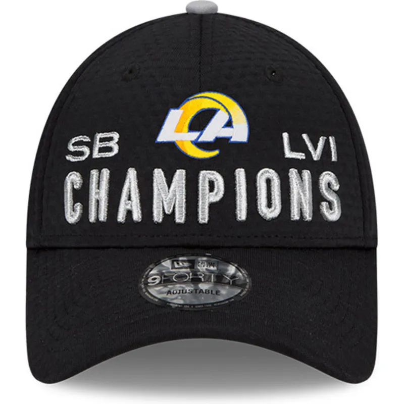 kepsar-curva-svart-justerbart-band-9forty-super-bowl-champions-lvi-2022-fran-los-angeles-rams-nfl-av-new-era