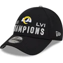 justerbar-svart-bojd-keps-9forty-super-bowl-champions-lvi-2022-los-angeles-rams-nfl-fran-new-era