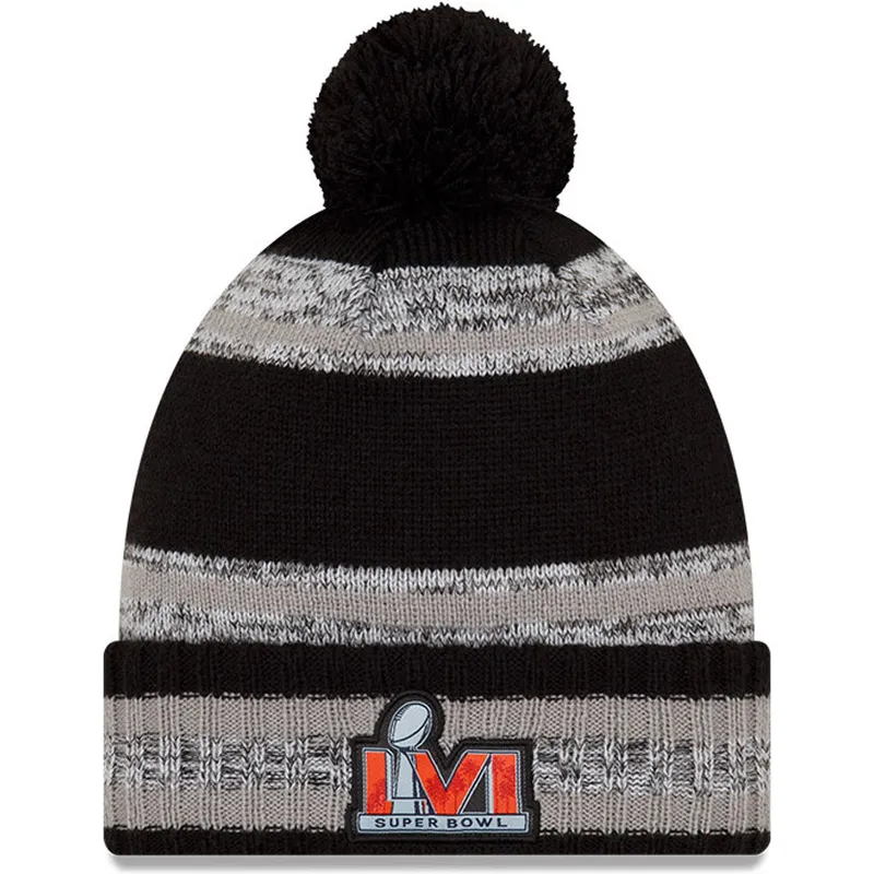 mossor-pompong-svart-parade-knit-super-bowl-champions-lvi-2022-fran-los-angeles-rams-nfl-av-new-era