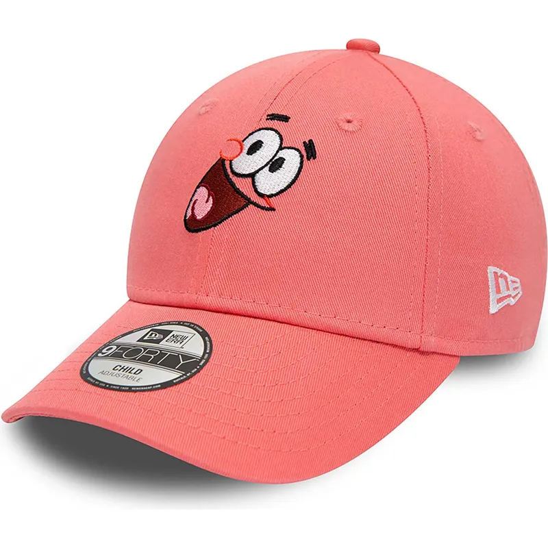 kepsar-curva-rosa-justerbart-band-for-barn-9forty-fran-patricio-estrella-bob-esponja-av-new-era