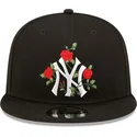 kepsar-plana-svart-snapback-9fifty-flower-fran-new-york-yankees-mlb-av-new-era