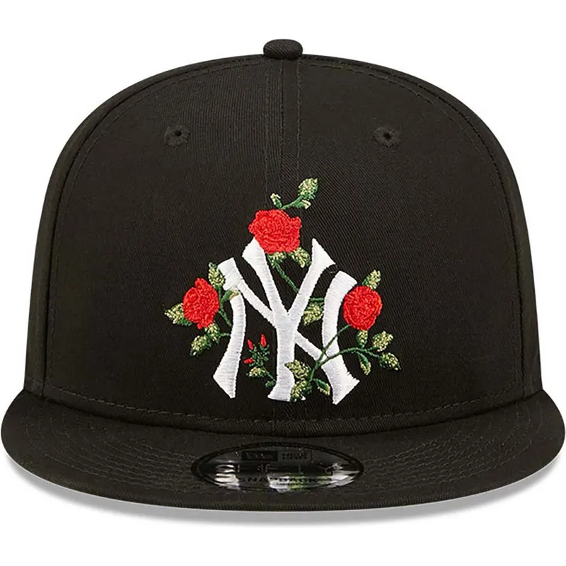 kepsar-plana-svart-snapback-9fifty-flower-fran-new-york-yankees-mlb-av-new-era