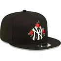 kepsar-plana-svart-snapback-9fifty-flower-fran-new-york-yankees-mlb-av-new-era