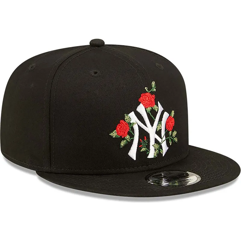 kepsar-plana-svart-snapback-9fifty-flower-fran-new-york-yankees-mlb-av-new-era