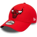 kepsar-curva-rod-justerbart-band-9forty-team-side-patch-fran-chicago-bulls-nba-av-new-era