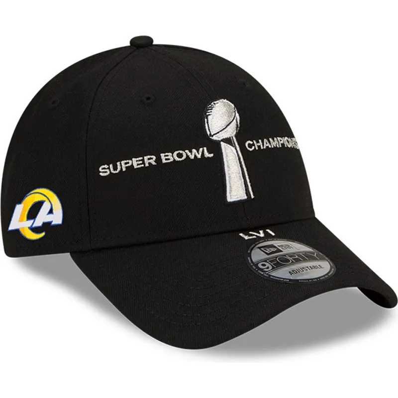 kepsar-curva-svart-snapback-9forty-parade-super-bowl-champions-lvi-2022-fran-los-angeles-rams-nfl-av-new-era