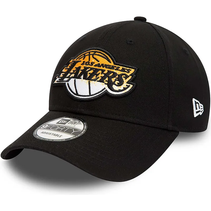 kepsar-curva-svart-justerbart-band-9forty-gradient-infill-fran-los-angeles-lakers-nba-av-new-era