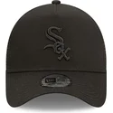 chicago-white-sox-mlb-new-era-svart-truckerkeps-med-svart-logotyp-a-frame-tonal-mesh